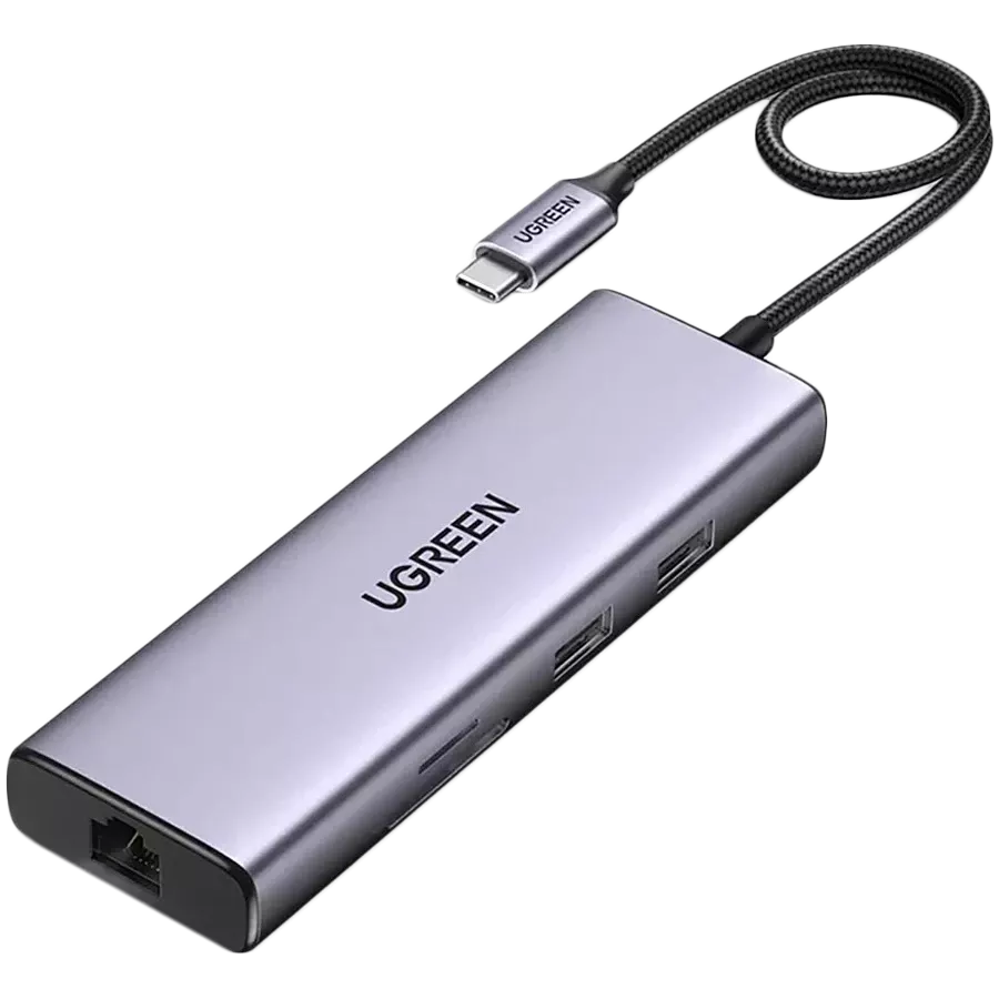 UGREEN USB-C Multifunction Adapter 10 in 1 (Space Gray) – CM179 UG-80133